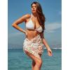 image:imageEkouaer Womens Coverups Beach Short Sarong Sheer Chiffon Cover Up Bikini Wraps S3XLButterflywhite