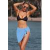 image:imageEkouaer Womens Coverups Beach Short Sarong Sheer Chiffon Cover Up Bikini Wraps S3XLLight Blue