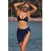 image:imageEkouaer Womens Coverups Beach Short Sarong Sheer Chiffon Cover Up Bikini Wraps S3XLNavy Blue