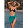 image:imageEkouaer Womens Coverups Beach Short Sarong Sheer Chiffon Cover Up Bikini Wraps S3XLPeacock Blue