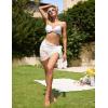 image:imageEkouaer Womens Coverups Beach Short Sarong Sheer Chiffon Cover Up Bikini Wraps S3XLPearlwhite