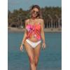 image:imageEkouaer Womens Coverups Beach Short Sarong Sheer Chiffon Cover Up Bikini Wraps S3XLRed Tie Dye