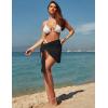 image:imageEkouaer Womens Coverups Beach Short Sarong Sheer Chiffon Cover Up Bikini Wraps S3XLSwiss Dotblack1