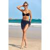 image:imageEkouaer Womens Coverups Beach Short Sarong Sheer Chiffon Cover Up Bikini Wraps S3XLSwiss Dotnavy Blue