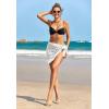 image:imageEkouaer Womens Coverups Beach Short Sarong Sheer Chiffon Cover Up Bikini Wraps S3XLSwiss Dotwhite