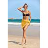 image:imageEkouaer Womens Coverups Beach Short Sarong Sheer Chiffon Cover Up Bikini Wraps S3XLSwiss Dotyellow
