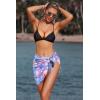 image:imageEkouaer Womens Coverups Beach Short Sarong Sheer Chiffon Cover Up Bikini Wraps S3XLViolet Tie Dye