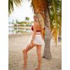 image:imageEkouaer Womens Coverups Beach Short Sarong Sheer Chiffon Cover Up Bikini Wraps S3XLWhite
