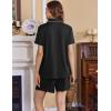 image:imageEkouaer Womens Maternity Nursing Pajama Sets Button Down Postpartum Pajamas Short Sleeve Breastfeeding ClothesBlack