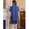 image:imageEkouaer Womens Maternity Nursing Pajama Sets Button Down Postpartum Pajamas Short Sleeve Breastfeeding ClothesBlue
