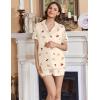 image:imageEkouaer Womens Maternity Nursing Pajama Sets Button Down Postpartum Pajamas Short Sleeve Breastfeeding ClothesCherry Teddy