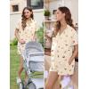 image:imageEkouaer Womens Maternity Nursing Pajama Sets Button Down Postpartum Pajamas Short Sleeve Breastfeeding ClothesCherry Teddy