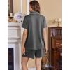 image:imageEkouaer Womens Maternity Nursing Pajama Sets Button Down Postpartum Pajamas Short Sleeve Breastfeeding ClothesDark Grey
