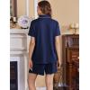 image:imageEkouaer Womens Maternity Nursing Pajama Sets Button Down Postpartum Pajamas Short Sleeve Breastfeeding ClothesNavy