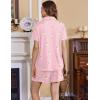 image:imageEkouaer Womens Maternity Nursing Pajama Sets Button Down Postpartum Pajamas Short Sleeve Breastfeeding ClothesPink Moon Teddy