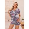 image:imageEkouaer Womens Maternity Nursing Pajama Sets Short Sleeve Postpartum Pajamas Breastfeeding Pregnancy ClothesAgray Flower