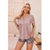image:imageEkouaer Womens Maternity Nursing Pajama Sets Short Sleeve Postpartum Pajamas Breastfeeding Pregnancy ClothesPurple Floral