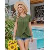 image:imageEkouaer Womens Maternity Nursing Pajamas Set Breastfeeding Sleepwear Double Layer Short Sleeve Top amp Shorts Nursing PjsArmy Green