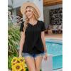image:imageEkouaer Womens Maternity Nursing Pajamas Set Breastfeeding Sleepwear Double Layer Short Sleeve Top amp Shorts Nursing PjsFloral Black