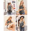 image:imageEkouaer Womens Maternity Nursing Tank Tops Sleeveless Breastfeeding Shirts Double Layer Summer Pregnancy ClothesAgrey