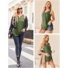 image:imageEkouaer Womens Maternity Nursing Tank Tops Sleeveless Breastfeeding Shirts Double Layer Summer Pregnancy ClothesArmy Green