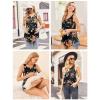 image:imageEkouaer Womens Maternity Nursing Tank Tops Sleeveless Breastfeeding Shirts Double Layer Summer Pregnancy ClothesBlack Flower