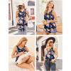 image:imageEkouaer Womens Maternity Nursing Tank Tops Sleeveless Breastfeeding Shirts Double Layer Summer Pregnancy ClothesNavy Flower