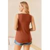 image:imageEkouaer Womens Maternity Nursing Tank Tops Sleeveless Breastfeeding Shirts Double Layer Summer Pregnancy ClothesOrange