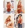 image:imageEkouaer Womens Maternity Nursing Tank Tops Sleeveless Breastfeeding Shirts Double Layer Summer Pregnancy ClothesOrange