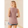 image:imageEkouaer Womens Maternity Nursing Tank Tops Sleeveless Breastfeeding Shirts Double Layer Summer Pregnancy ClothesPink
