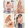 image:imageEkouaer Womens Maternity Nursing Tank Tops Sleeveless Breastfeeding Shirts Double Layer Summer Pregnancy ClothesPink
