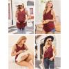 image:imageEkouaer Womens Maternity Nursing Tank Tops Sleeveless Breastfeeding Shirts Double Layer Summer Pregnancy ClothesWine Red