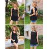 image:imageEkouaer Womens Maternity Nursing Tank Tops Sleeveless Scoop Neck Breastfeeding Shirt 3 Pack Double Layer Pregnancy ClothesBlackLight GrayPink