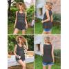 image:imageEkouaer Womens Maternity Nursing Tank Tops Sleeveless Scoop Neck Breastfeeding Shirt 3 Pack Double Layer Pregnancy ClothesDeep GreyArmy GreenPurple