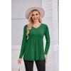 image:imageEkouaer Womens Maternity Shirts Long Sleeve Pregnancy Tops for Women V Neck Tunic Blouses ClothesGreen