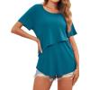 image:imageEkouaer Womens Maternity Shirts Short Sleeves Nursing Tops 3 Pack Double Laye Breastfeeding Tees Pregnancy Clothes SXXL3pcs Red  Lake Green  Blue Green