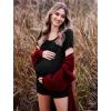 image:imageEkouaer Womens Nursing Pajamas Maternity Breastfeeding Pjs Sleepwear Layer Soft Postpartum Lounge Set Pregnancy ClothesA Black