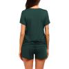image:imageEkouaer Womens Nursing Pajamas Maternity Breastfeeding Pjs Sleepwear Layer Soft Postpartum Lounge Set Pregnancy ClothesA Dark Green