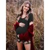image:imageEkouaer Womens Nursing Pajamas Maternity Breastfeeding Pjs Sleepwear Layer Soft Postpartum Lounge Set Pregnancy ClothesA Floral Black