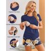 image:imageEkouaer Womens Nursing Pajamas Maternity Breastfeeding Pjs Sleepwear Layer Soft Postpartum Lounge Set Pregnancy ClothesA Floral Navy Blue