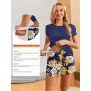 image:imageEkouaer Womens Nursing Pajamas Maternity Breastfeeding Pjs Sleepwear Layer Soft Postpartum Lounge Set Pregnancy ClothesA Floral Navy Blue