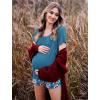 image:imageEkouaer Womens Nursing Pajamas Maternity Breastfeeding Pjs Sleepwear Layer Soft Postpartum Lounge Set Pregnancy ClothesA Floral Teal