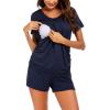 image:imageEkouaer Womens Nursing Pajamas Maternity Breastfeeding Pjs Sleepwear Layer Soft Postpartum Lounge Set Pregnancy ClothesA Navy Blue