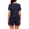 image:imageEkouaer Womens Nursing Pajamas Maternity Breastfeeding Pjs Sleepwear Layer Soft Postpartum Lounge Set Pregnancy ClothesA Navy Blue
