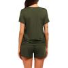 image:imageEkouaer Womens Nursing Pajamas Maternity Breastfeeding Pjs Sleepwear Layer Soft Postpartum Lounge Set Pregnancy ClothesA Olive