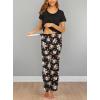 image:imageEkouaer Womens Nursing Pajamas Maternity Breastfeeding Pjs Sleepwear Layer Soft Postpartum Lounge Set Pregnancy ClothesB Floral Black