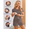 image:imageEkouaer Womens Nursing Pajamas Maternity Breastfeeding Pjs Sleepwear Layer Soft Postpartum Lounge Set Pregnancy ClothesBronw