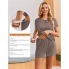 image:imageEkouaer Womens Nursing Pajamas Maternity Breastfeeding Pjs Sleepwear Layer Soft Postpartum Lounge Set Pregnancy ClothesBronw