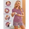 image:imageEkouaer Womens Nursing Pajamas Maternity Breastfeeding Pjs Sleepwear Layer Soft Postpartum Lounge Set Pregnancy ClothesFloral178