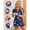 image:imageEkouaer Womens Nursing Pajamas Maternity Breastfeeding Pjs Sleepwear Layer Soft Postpartum Lounge Set Pregnancy ClothesFloral318
